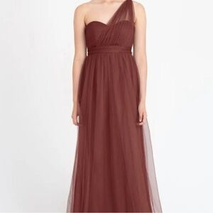 NWT Jenny Yoo Convertible Ruched Gown